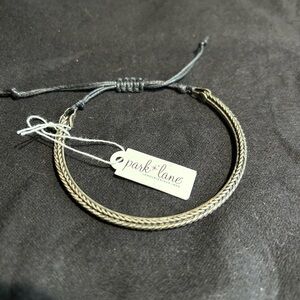 Park Lane Silver-Tone Braided Hoop Bracelet